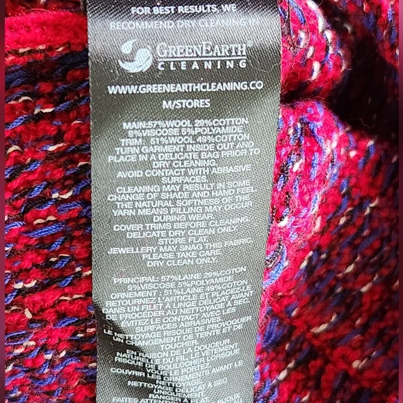 self-portrait | Red Tweed Sweater Dress - Picture 6 of 6